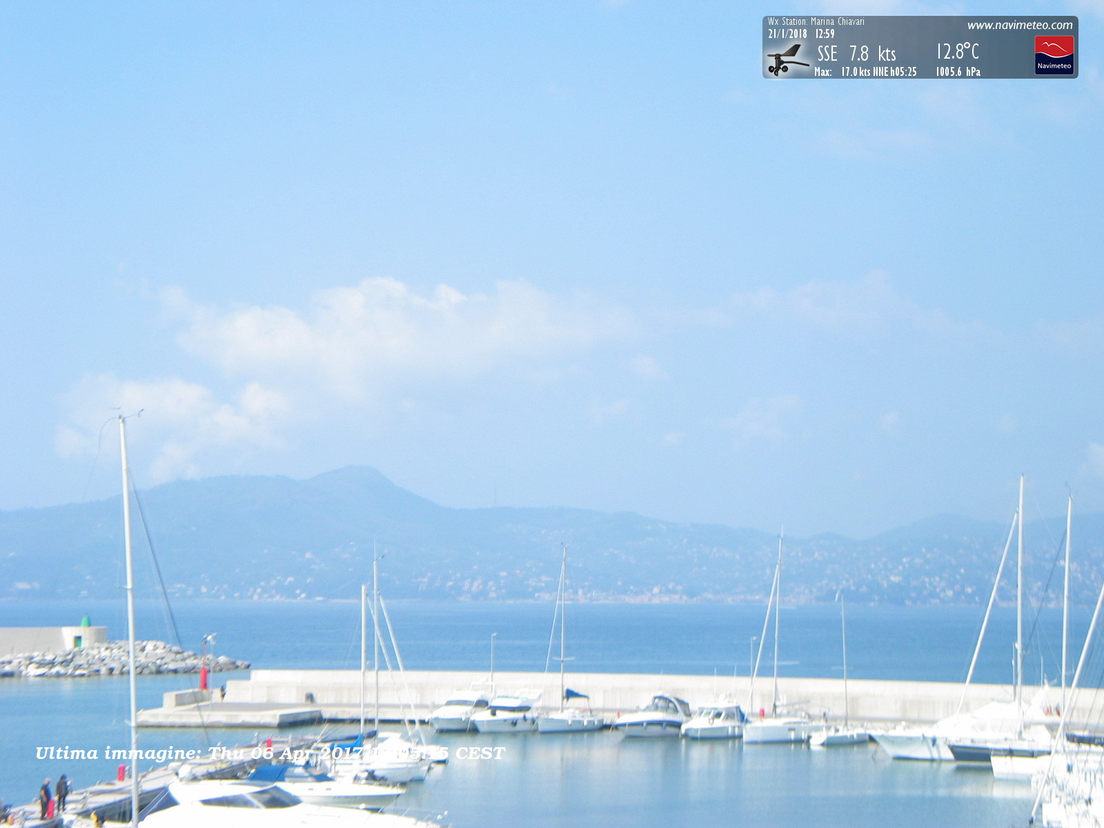 Webcam Chiavari, Porto Turistico Marina Chiavari - Navimeteo